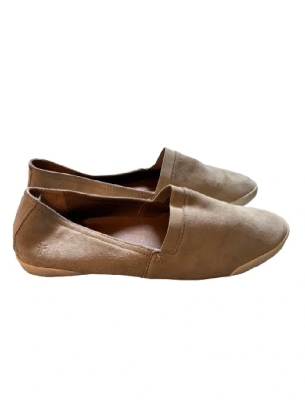 Women’s Frye Slip-On Suede Loafers in Tan